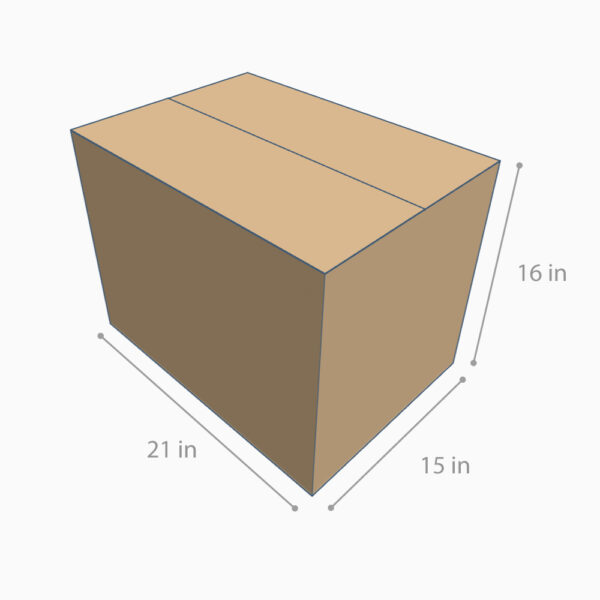 Caja de Envío 21x15x16" – Capacidad 36.3 lbs