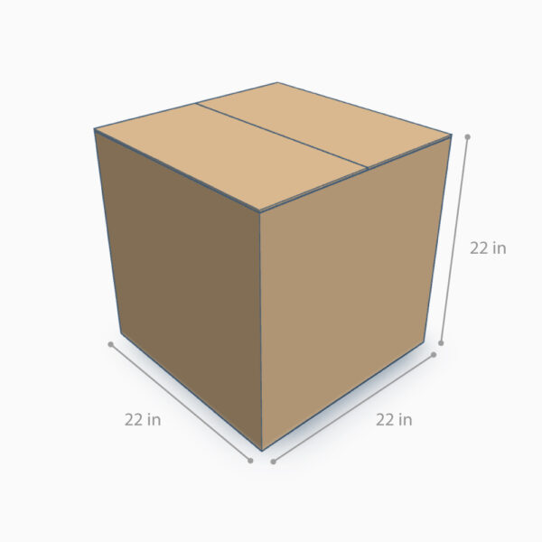 Caja de Envío 22x22x22" – Capacidad 76.6 lbs
