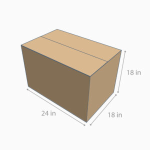 Caja de Envío 24x18x18" – Capacidad 55.9 lbs