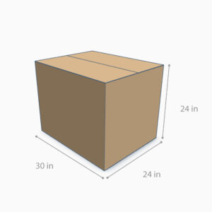 Caja de Envío 24x24x30" – Capacidad 124.3 lbs