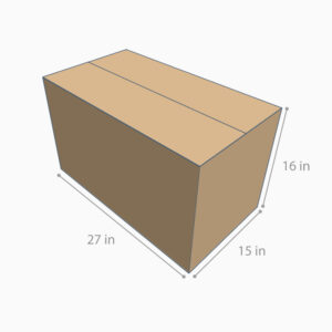 Caja de Envío 27x15x16" – Capacidad 46.6 lbs