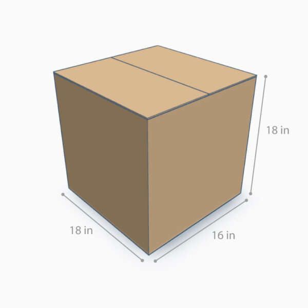 Caja de Envío 18x16x18" – Capacidad 37.2 lbs